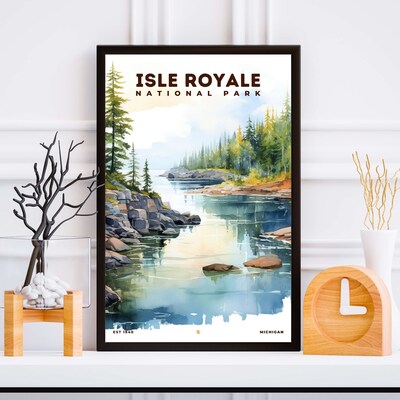 Isle Royale National Park Poster, Travel Art, Office Poster, Home Decor | S8 - image5